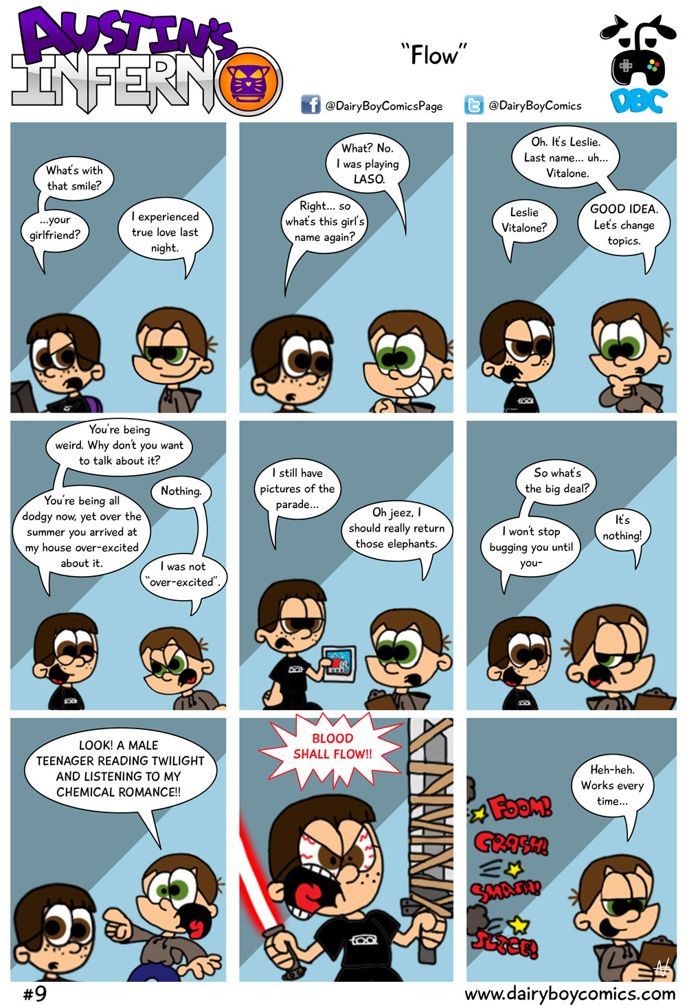 Is he holding the freaking Buster sword with one arm? This comic is stupid