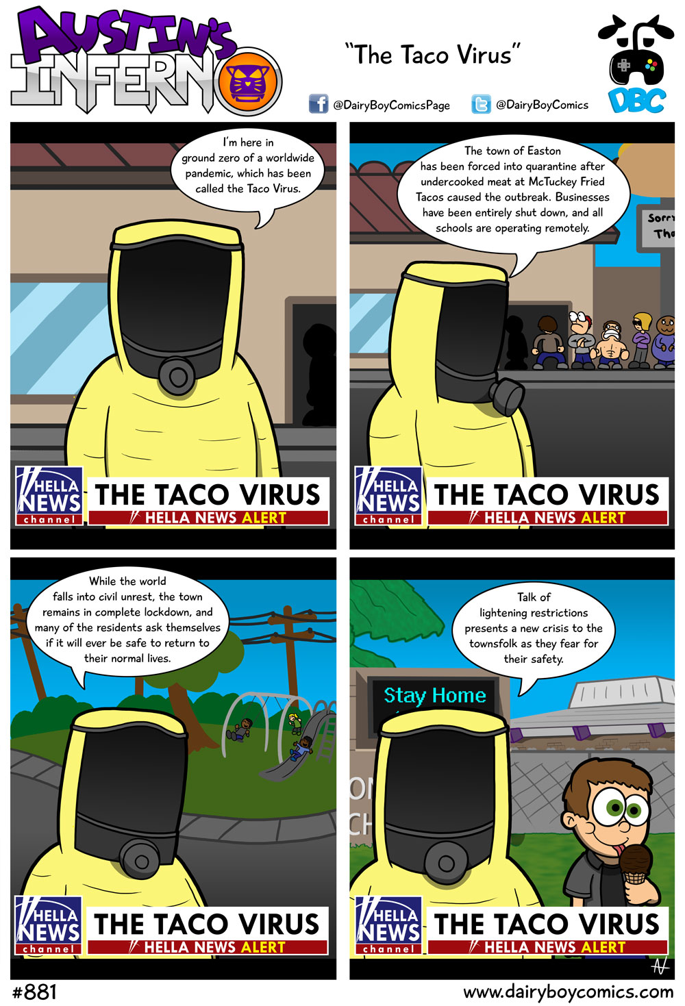 Ice cream tastes better when getting it risks catching a deadly contagion.